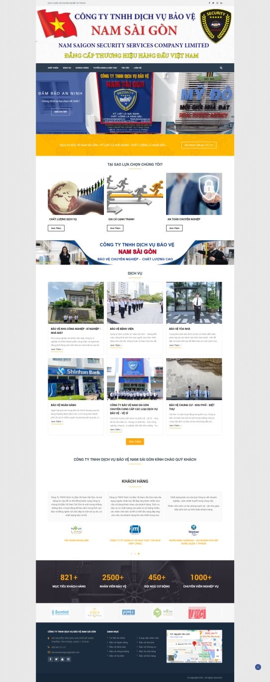 Website công ty bảo vệ lớn nhất Nam Sài Gòn