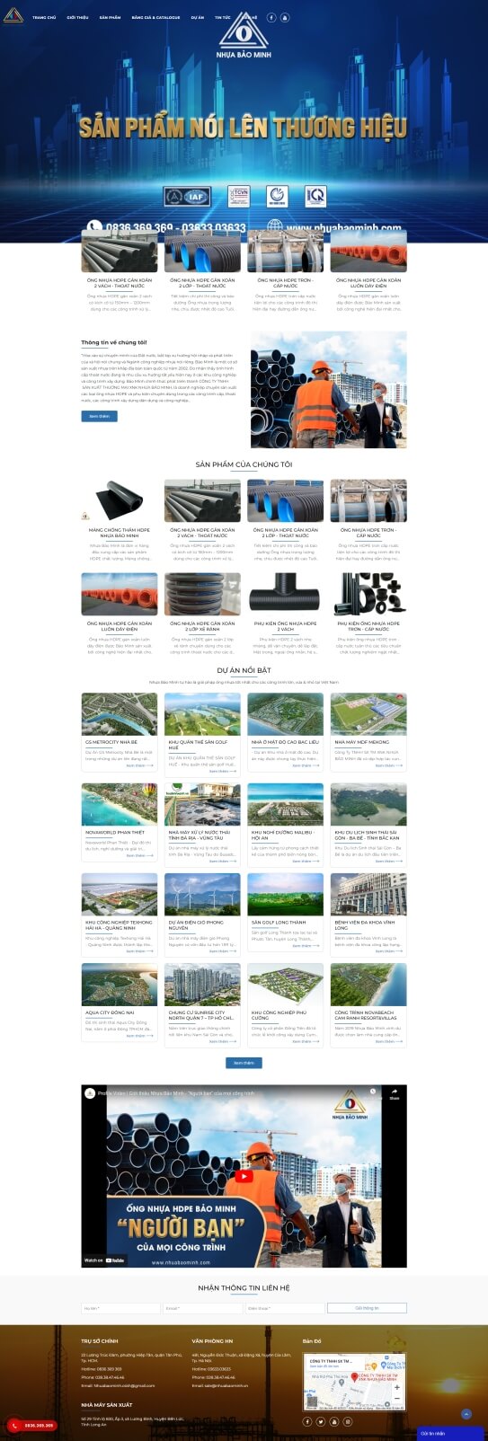 Website 1 trong các công ty đại gia Minh nhựa nổi tiếng
