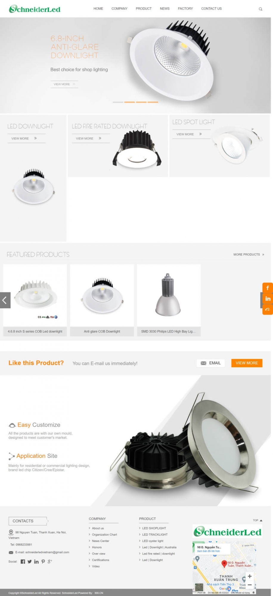Nhà phân phối đèn Led Schneiderled nổi tiếng tại Việt Nam